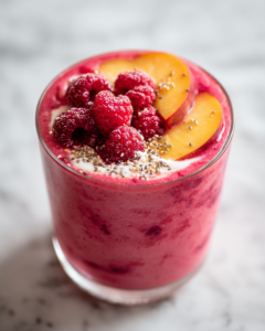 batido frambuesas duraznos 1