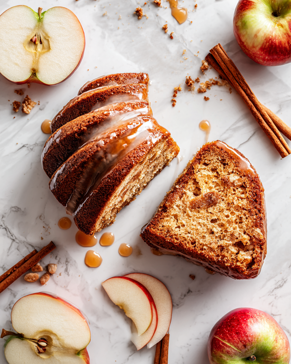 Bizcocho de manzana Bundt esponjoso y delicioso para disfrutar en otoño, ideal para compartir en reuniones familiares y celebraciones.