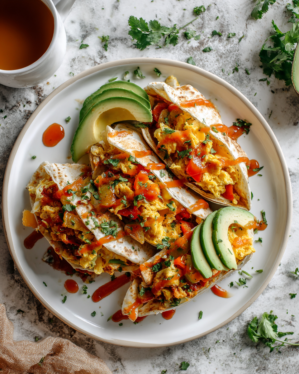 Burritos de desayuno sencillos y deliciosos listos en 30 minutos, perfectos para brunch en familia.