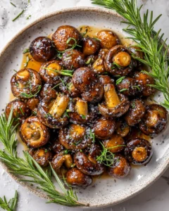 champinones ajo balsamico