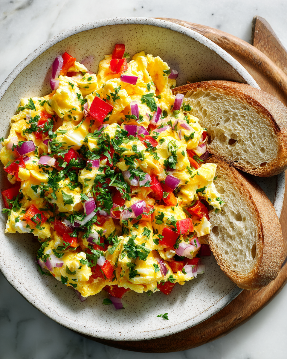 Ensalada de huevo nigeriana colorida y deliciosa, ideal para celebraciones de otoño, llena de sabor y frescura.