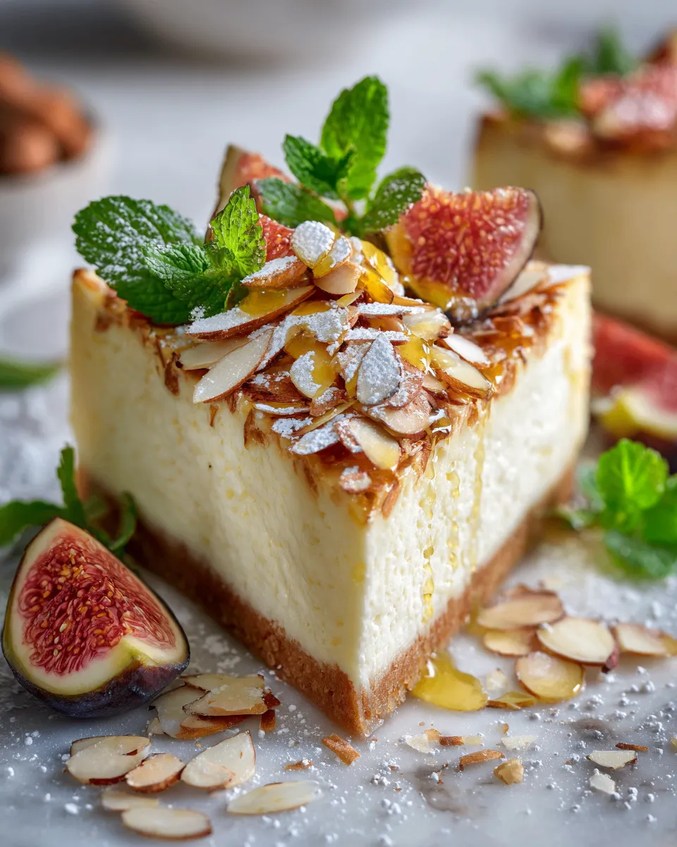 Fiadòne cheesecake corso con almendras y queso de cabra, ideal para celebraciones y postres.