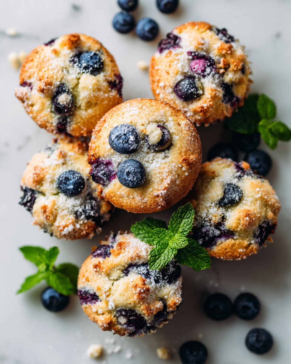 Receta de muffins de arándano esponjosos y jugosos, perfectos para breakfast y snacks. Aprenda a hacerlos fácilmente.