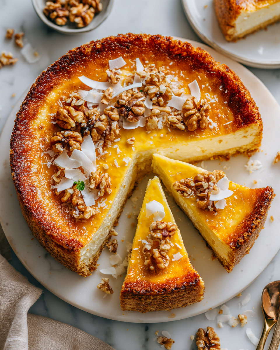 Pastel de Queso Cremoso Italiano decorado, perfecto para compartir en reuniones familiares