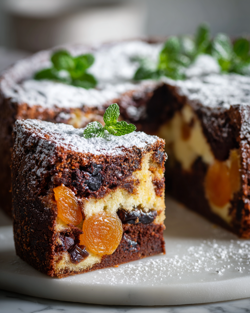Tarta de Frutas con Chocolate, un postre festivo delicioso y fácil