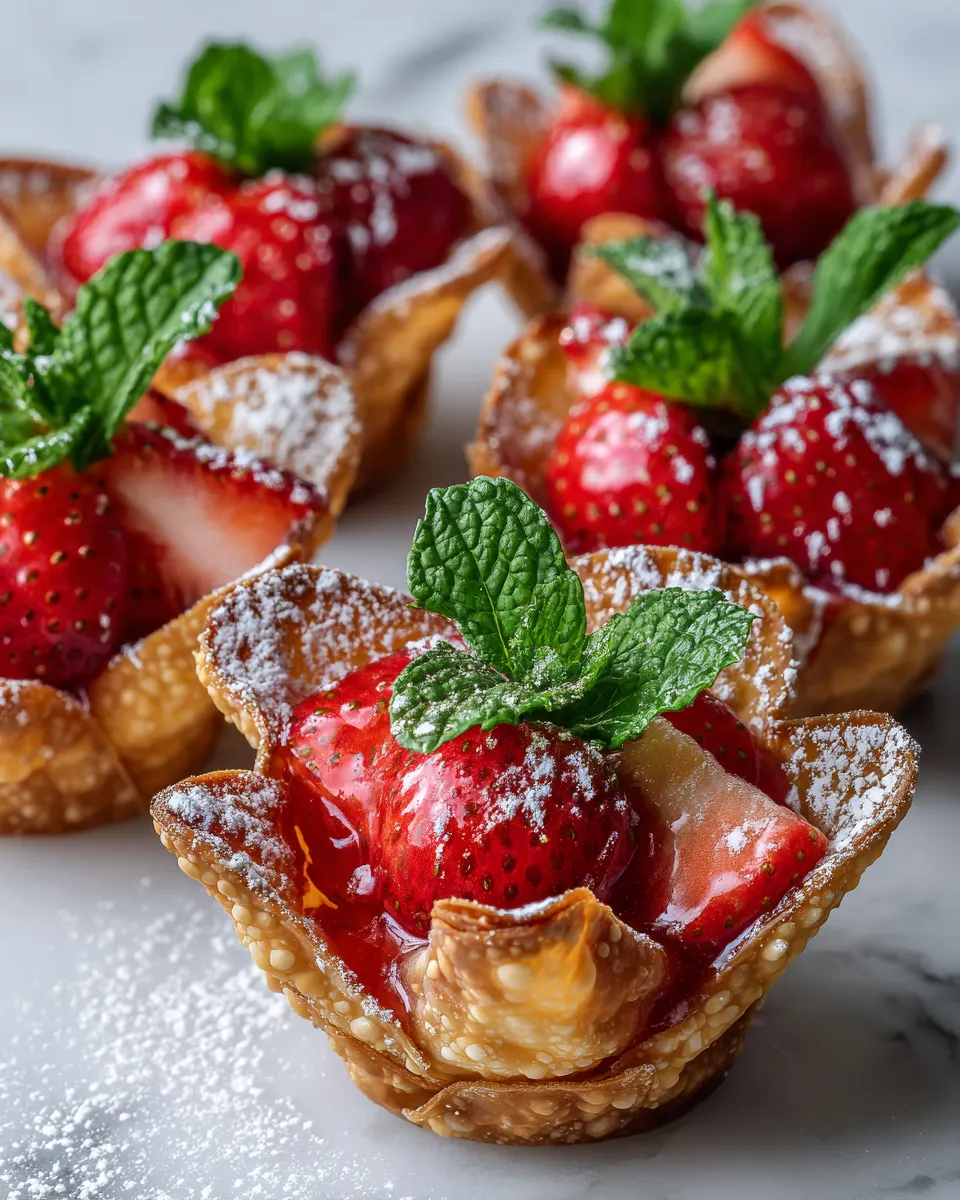 Deliciosas Copas de Wonton de Fresa 09b74972 36d5 4d2a 8b82 7f4ca6120b4btl