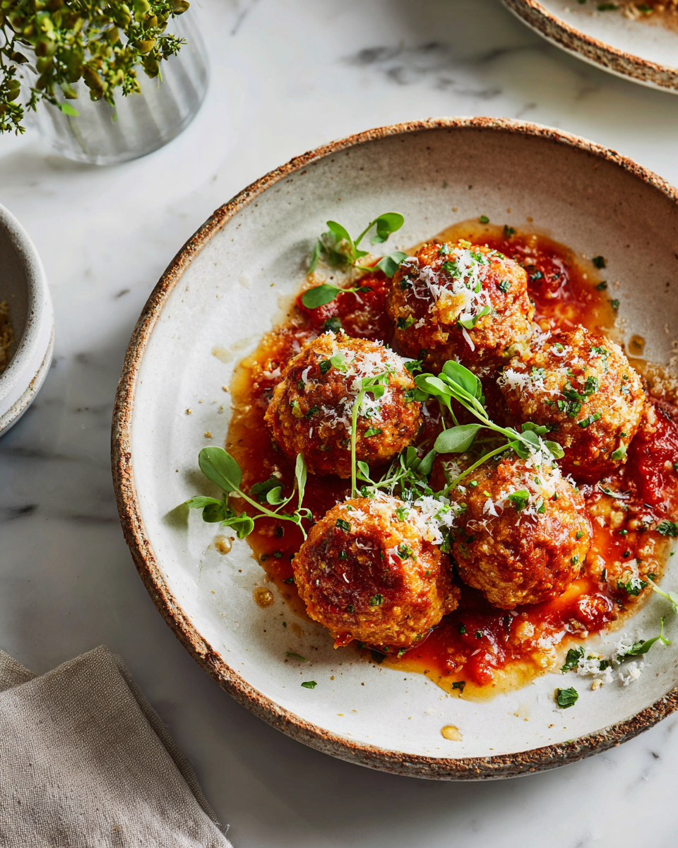Deliciosas albóndigas de pavo caseras, jugosas y fáciles de preparar, ideales para reuniones familiares o cenas íntimas.