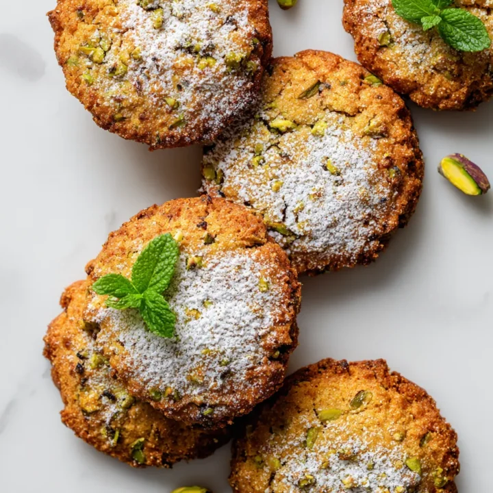 Barazek de Sésamo y Pistacho: Deliciosas galletas ideales para compartir, combinando sésamo crujiente y pistacho en cada bocado.