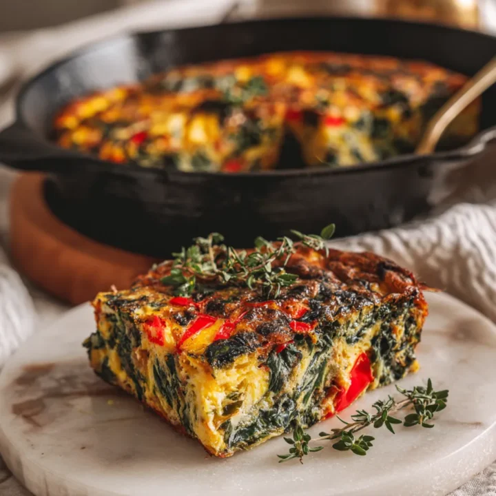 Cazuela de huevo salada con verduras y quesos, ideal para brunch familiar en otoño