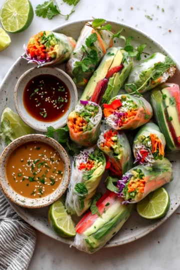 Deliciosos Rollitos de Primavera Veganos cover image 3237