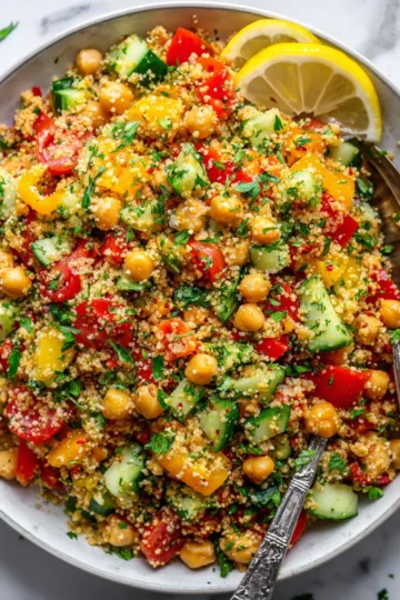 Ensalada Fresca de Cuscús Perlado Vegano cover image 3377