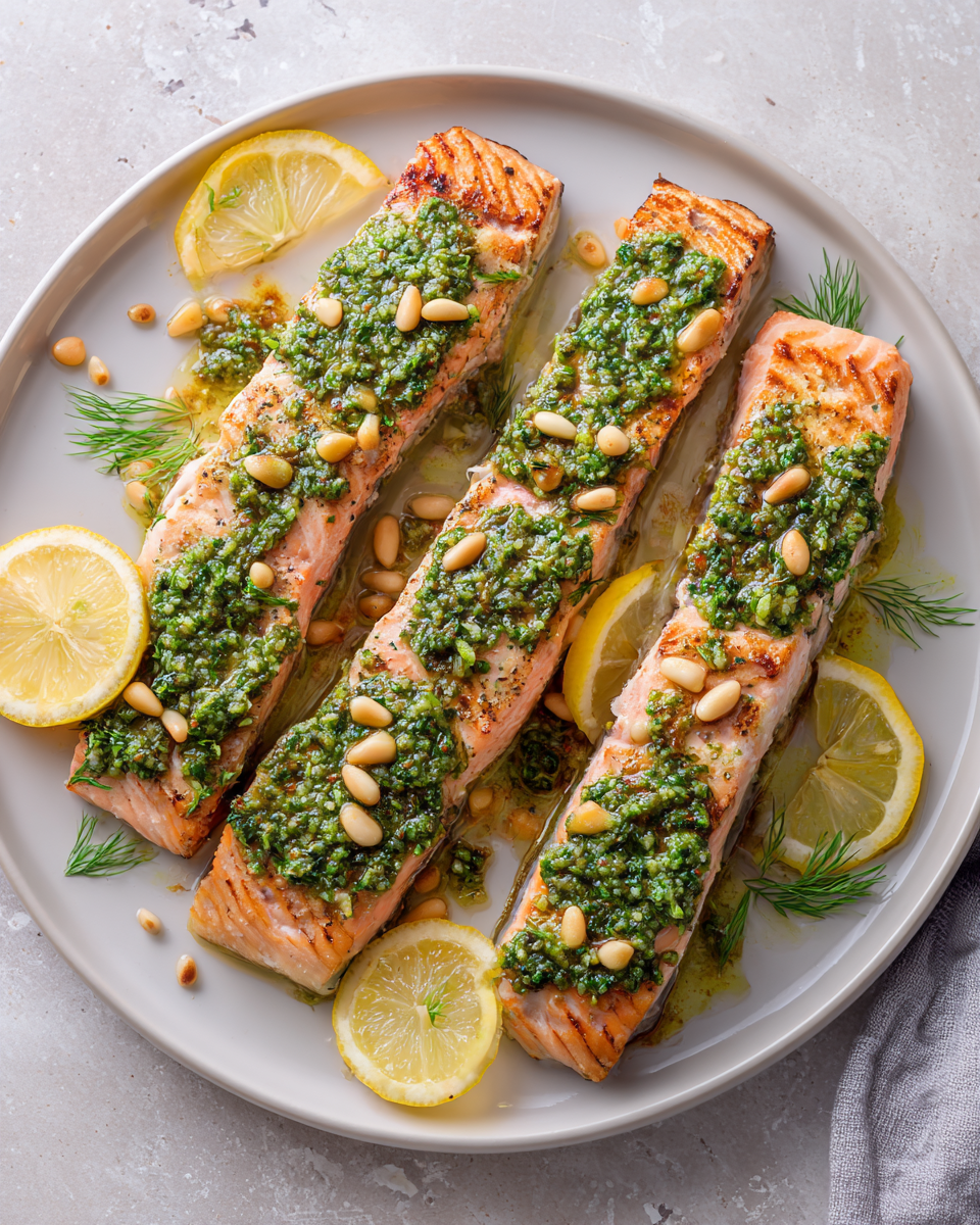 Delicioso Salmón con Pesto para Celebrar la Primavera cover image 3597