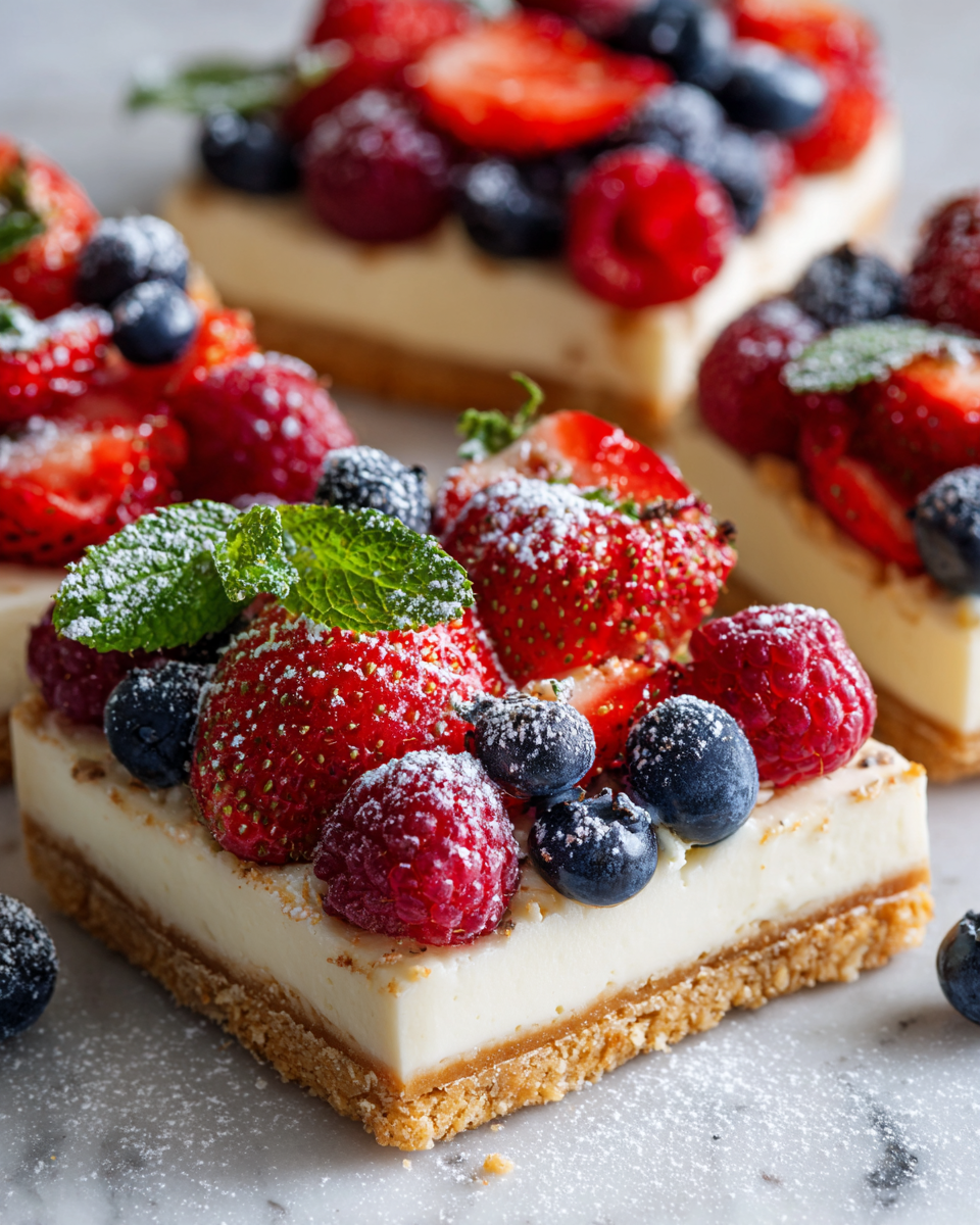 Tarta de frutas del bosque colorida y deliciosa, perfecta para el verano.