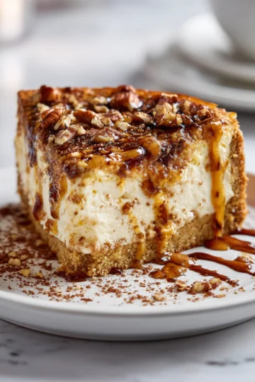 Tarta de café con crema, perfecta para las fiestas de otoño, suave, húmeda y deliciosa.