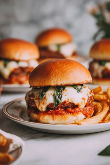 Hamburguesas de pizza congeladas fáciles y rápidas