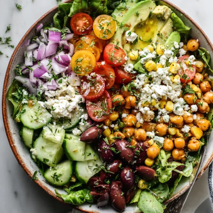 Deliciosa Ensalada Cobb Vegana para la Primavera Ensalada Cobb vegana vibrante y nutritiva, ideal para primavera y Semana Santa,1