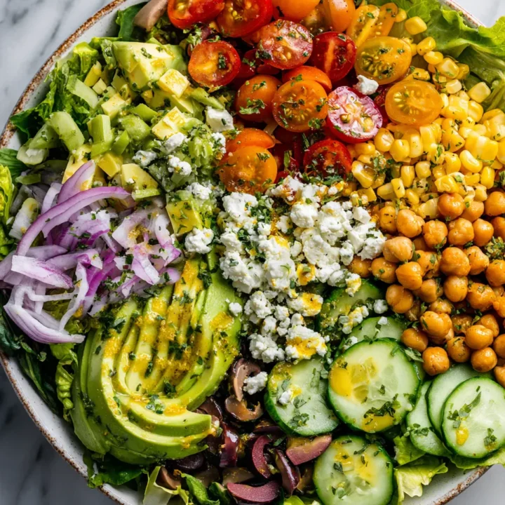 Deliciosa Ensalada Cobb Vegana para la Primavera Ensalada Cobb vegana vibrante y nutritiva, ideal para primavera y Semana Santa,1