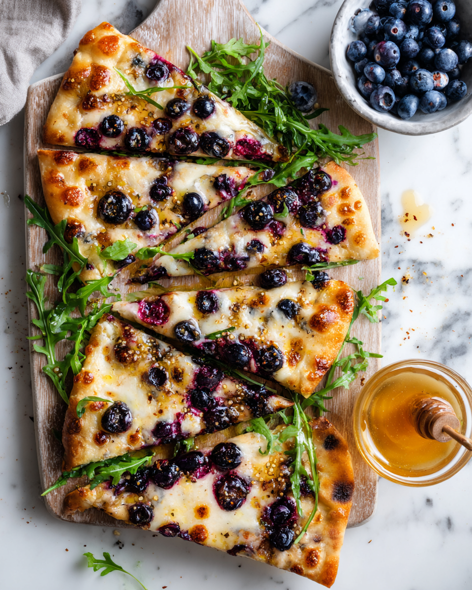 Flatbread de brie y arándanos, una deliciosa receta fácil de hacer para tus reuniones