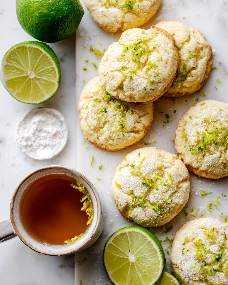 Galletas de Lima Clave para la Primavera Deliciosas galletas de lima clave, esponjosas y refrescantes, ideales para compartir en primavera.