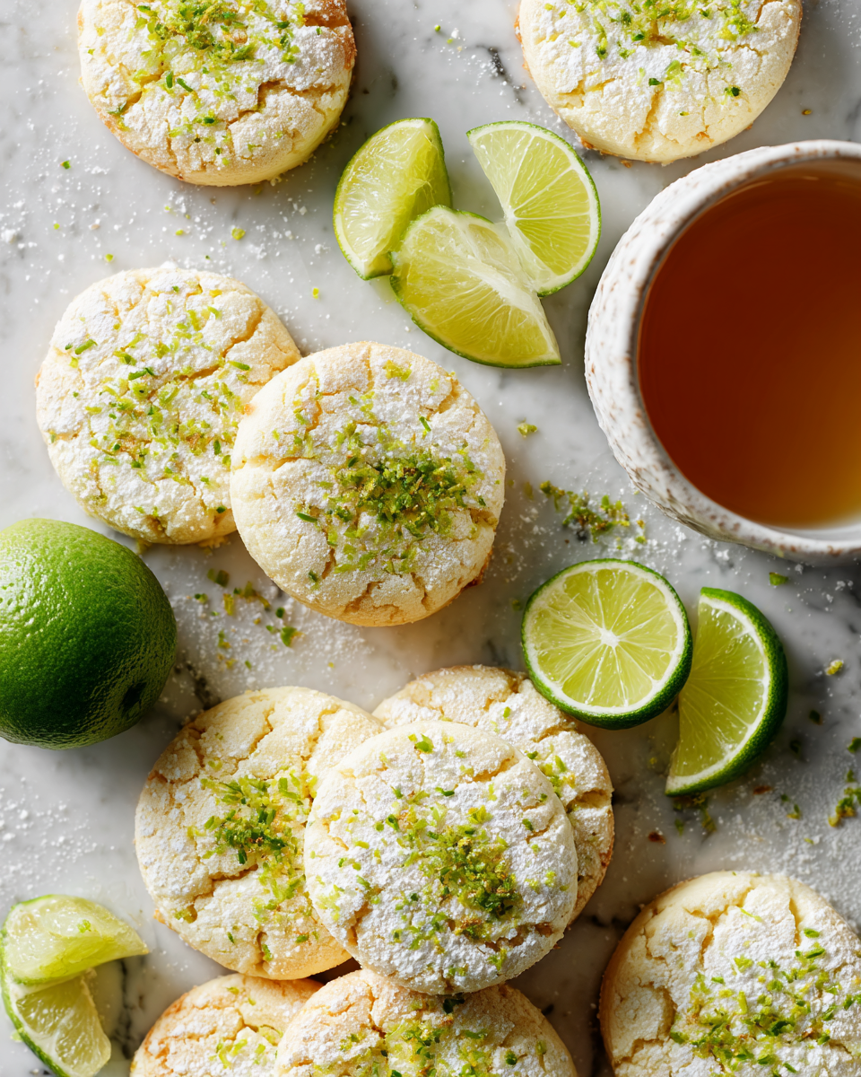 Galletas de Lima Clave para la Primavera Deliciosas galletas de lima clave, esponjosas y refrescantes, ideales para compartir en primavera.