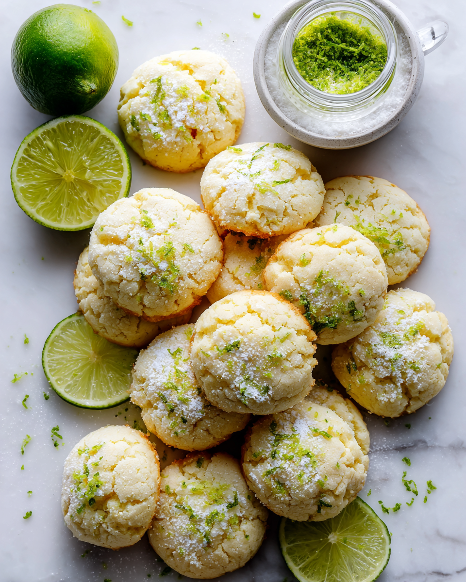 Galletas de Lima Clave para la Primavera Deliciosas galletas de lima clave, esponjosas y refrescantes, ideales para compartir en primavera.