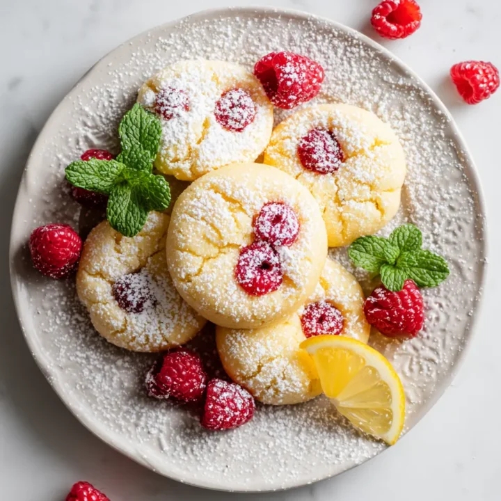 Deliciosas galletas de limón y frambuesa, perfectas para cualquier ocasión con una explosión de frescura y sabor.