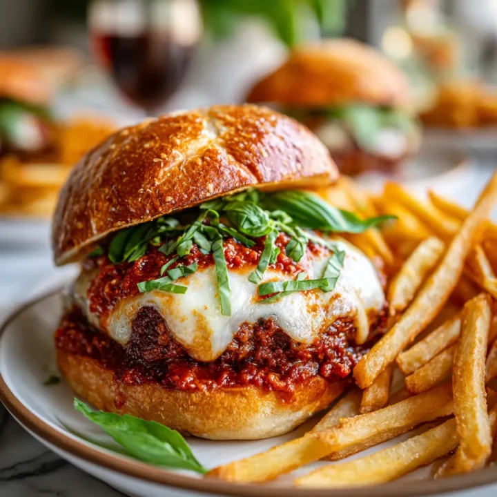 Hamburguesas de pizza congeladas fáciles y rápidas