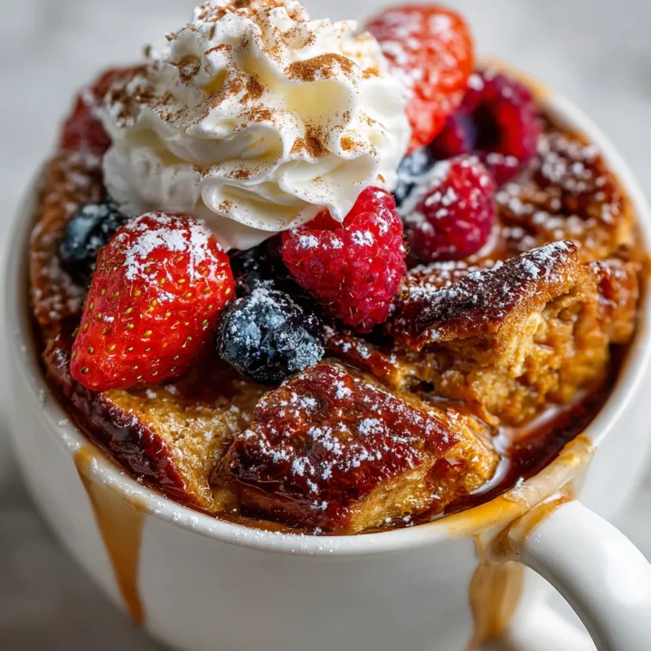 Mug de Tostada Francesa: El Desayuno Ideal Delicioso Mug de Tostada Francesa fácil de cocinar, ideal para desayuno en 10 minutos.