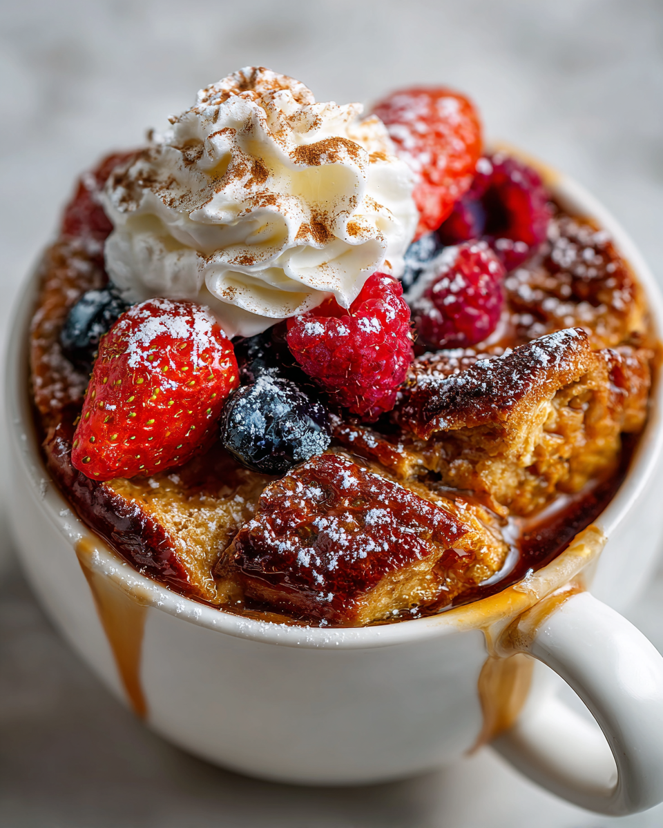 Mug de Tostada Francesa: El Desayuno Ideal Delicioso Mug de Tostada Francesa fácil de cocinar, ideal para desayuno en 10 minutos.