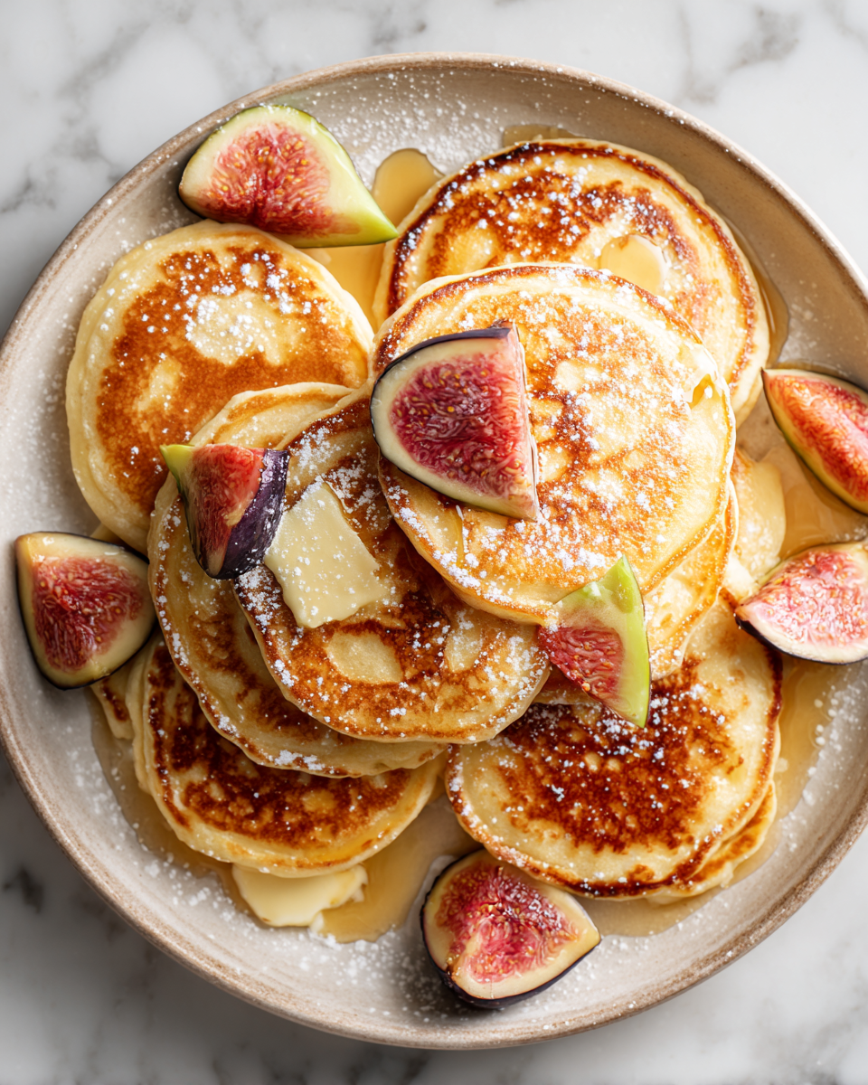 Pancakes esponjosos dorados y suaves ideales para un desayuno acogedor en casa.