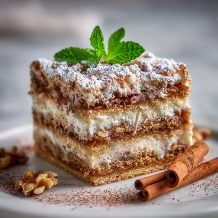 Delicioso pastel Amish, húmedo y lleno de especias, ideal para compartir en reuniones familiares y festividades