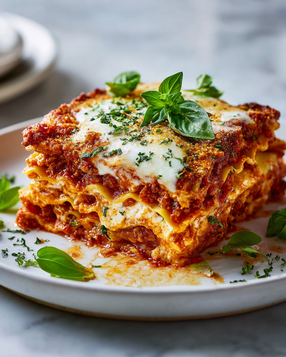 Ravioles al horno con queso y salsa marinara, ideales para cenas familiares