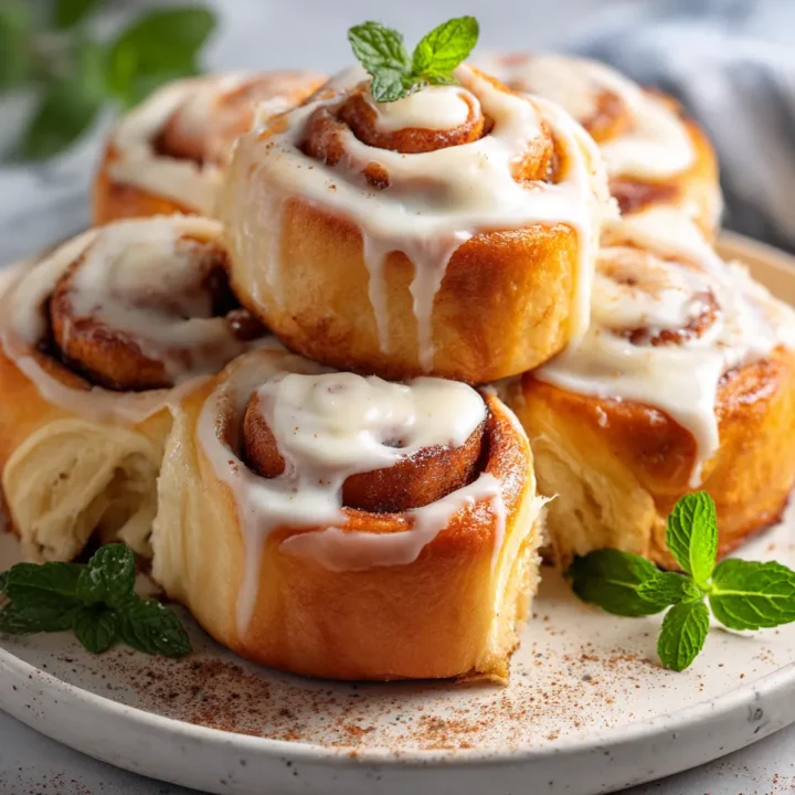 Rollos de Canela Cinnabon: Un Capricho Festivo Deliciosos rollos de canela Cinnabon recién horneados, perfectos para compartir en navidad