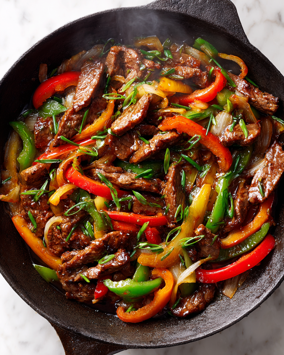 Salteado de carne de res con verduras frescas, receta rápida y sabrosa para toda la familia, ideal para cenas en otoño.